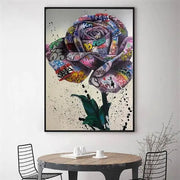 Cuadros Pintura industrial rosa eterna ecomboutique138 OrnateVogue 50x70cmconmarco