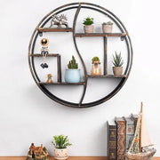 Estantes Estante de pared industrial yin yang estante de pared ecomboutique138 OrnateVogue