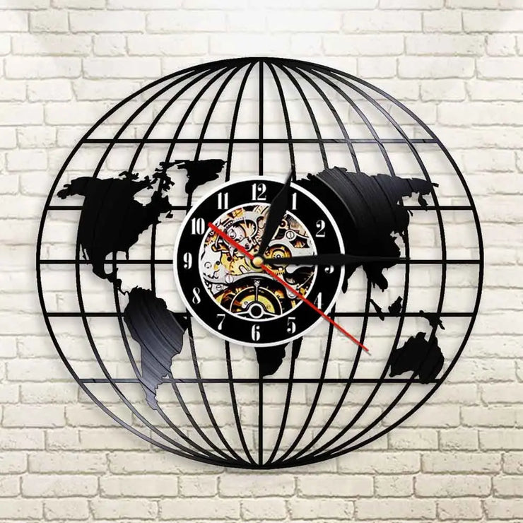 Relojes Diseño LED de diseño mundial de vinilo ecomboutique138 OrnateVogue