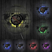 Relojes Diseño LED de diseño mundial de vinilo ecomboutique138 OrnateVogue Títulopredeterminado