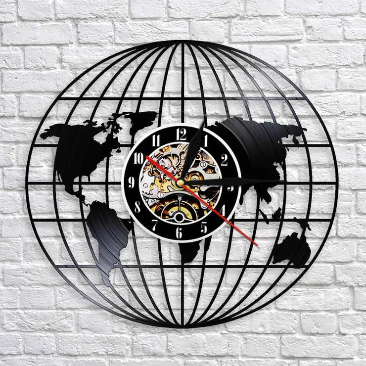 Relojes Diseño del mundo del reloj de vinilo ecomboutique138 OrnateVogue