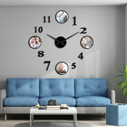 Relojes Fondo de pantalla de marco de fotos negro ecomboutique138 OrnateVogue 120cm
