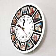 Relojes Fondo de pantalla de marco de fotos redondo ecomboutique138 OrnateVogue