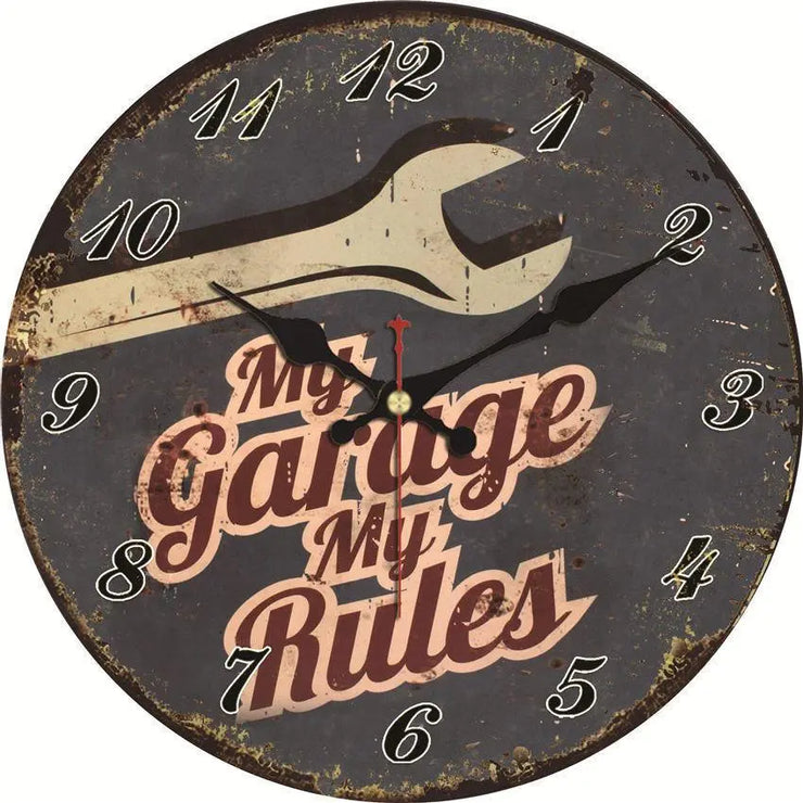 horloge garage vintage