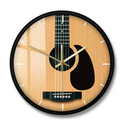 Relojes Guitarra acústica de reloj de pared original ecomboutique138 OrnateVogue Marcar