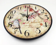 Relojes Pájaros de reloj vintage y rosa ecomboutique138 OrnateVogue