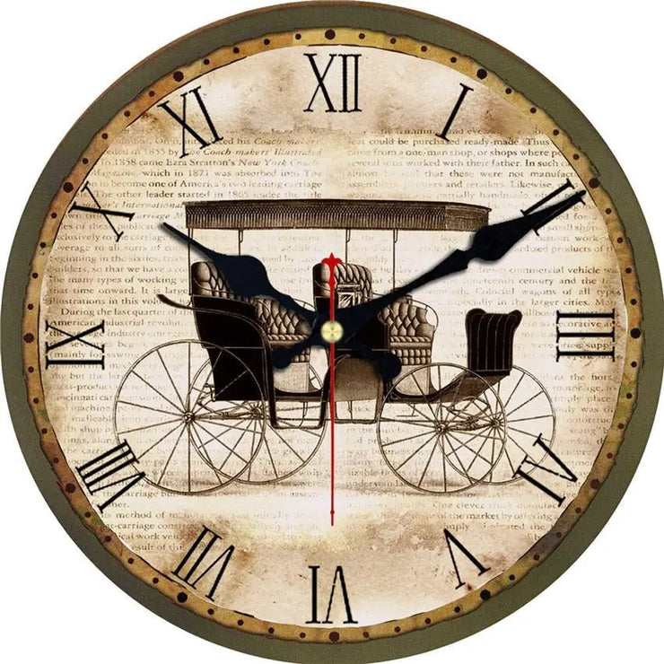 Relojes Reloj de coche hipomobile antiguo ecomboutique138 OrnateVogue 15cm