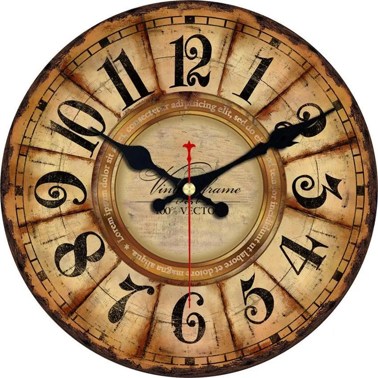 Relojes Reloj de estilo antiguo vintage ecomboutique138 OrnateVogue 15cm