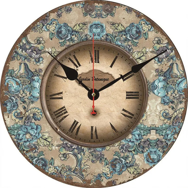 Relojes Reloj de jardín botánico vintage ecomboutique138 OrnateVogue 15cm