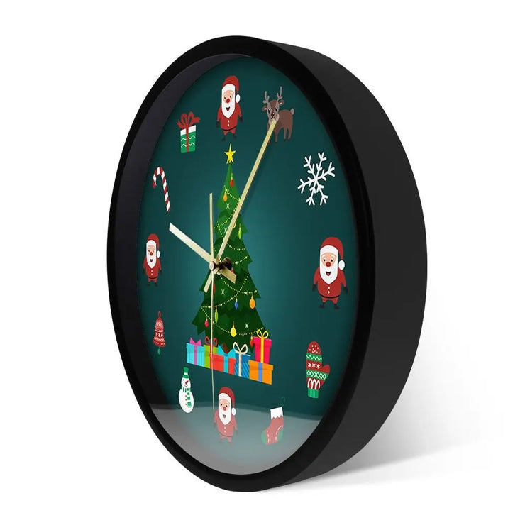 Relojes Reloj de pared de Navidad original ecomboutique138 OrnateVogue