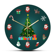 Relojes Reloj de pared de Navidad original ecomboutique138 OrnateVogue Sinducar