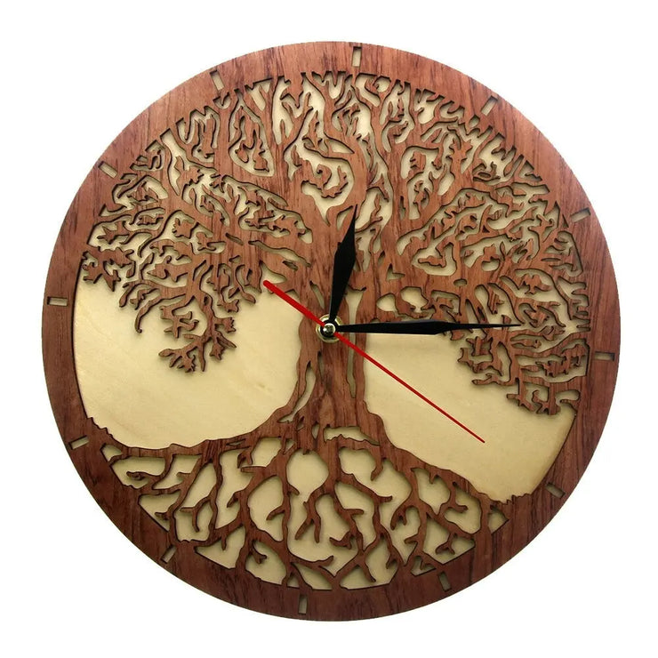 Relojes Reloj de pared de Yggdrasil ecomboutique138 OrnateVogue Títulopredeterminado