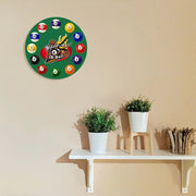 Relojes Reloj de pared de billar original ecomboutique138 OrnateVogue Marcar