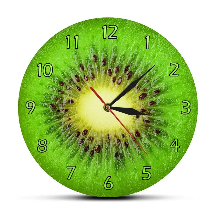 Relojes Reloj de pared de cocina kiwi ecomboutique138 OrnateVogue Sinducar