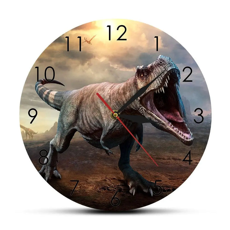 Relojes Reloj de pared de dinosaurio original ecomboutique138 OrnateVogue Sinducar