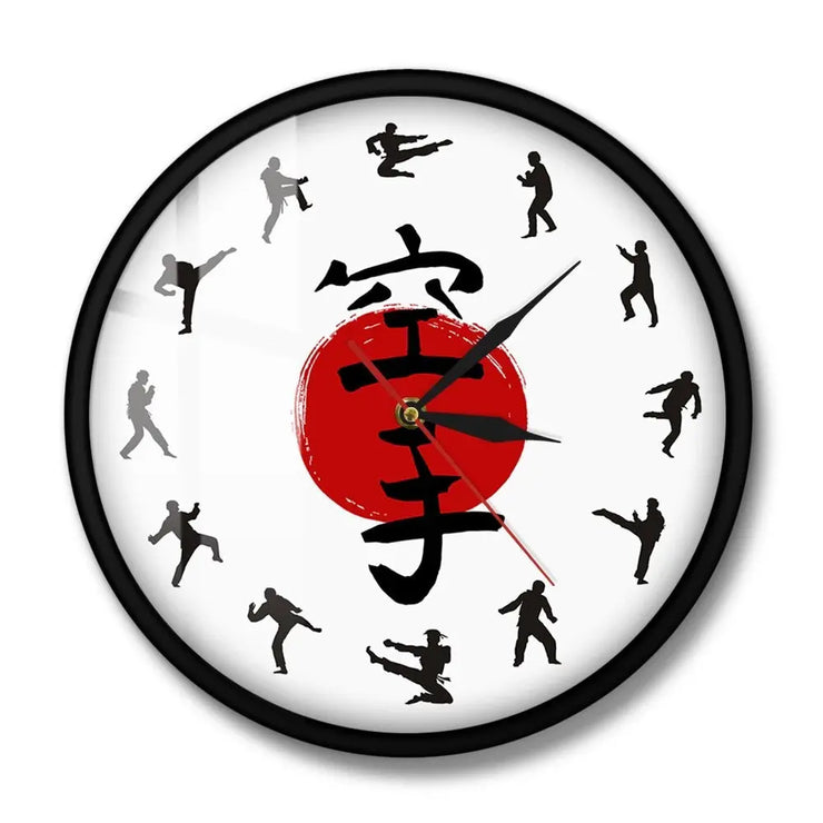 Relojes Reloj de pared de karate original japonés ecomboutique138 OrnateVogue Marcar