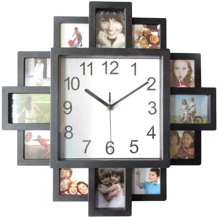 Relojes Reloj de pared de marco de fotos ecomboutique138 OrnateVogue Sinducar
