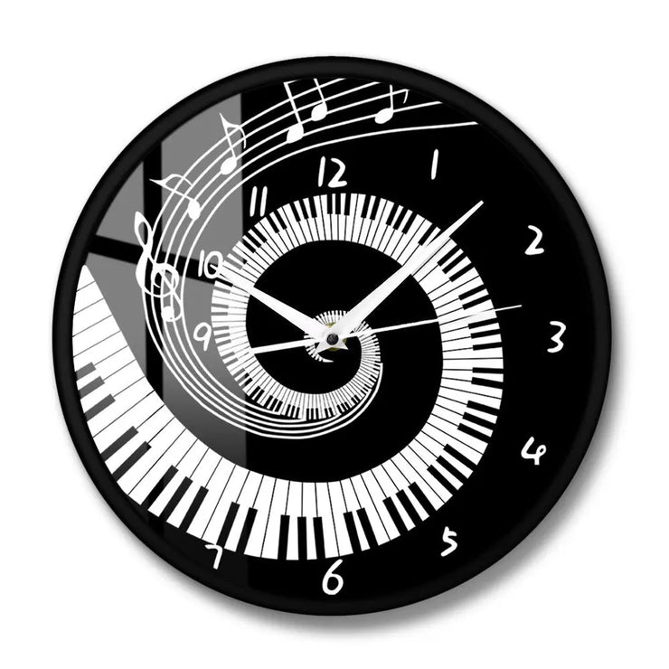 Relojes Reloj de pared de música original ecomboutique138 OrnateVogue Marcar