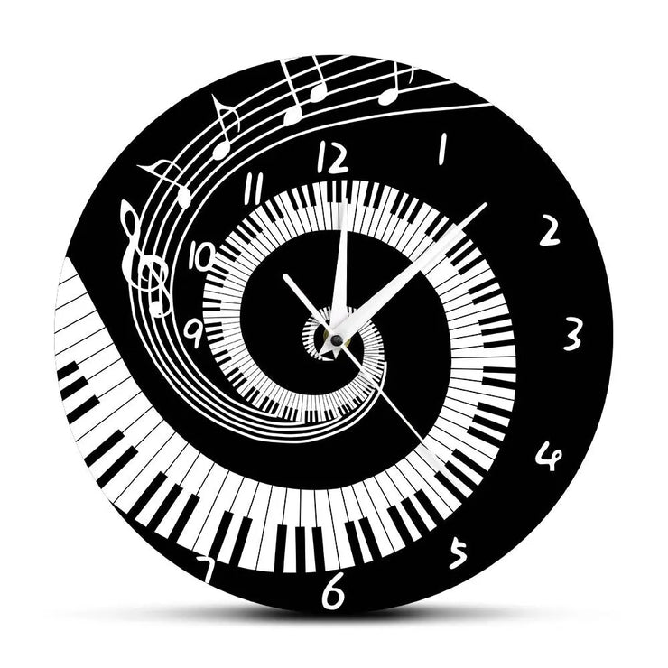 Relojes Reloj de pared de música original ecomboutique138 OrnateVogue Sinducar