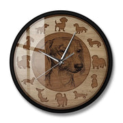 Relojes Reloj de pared de perros ecomboutique138 OrnateVogue Marcar