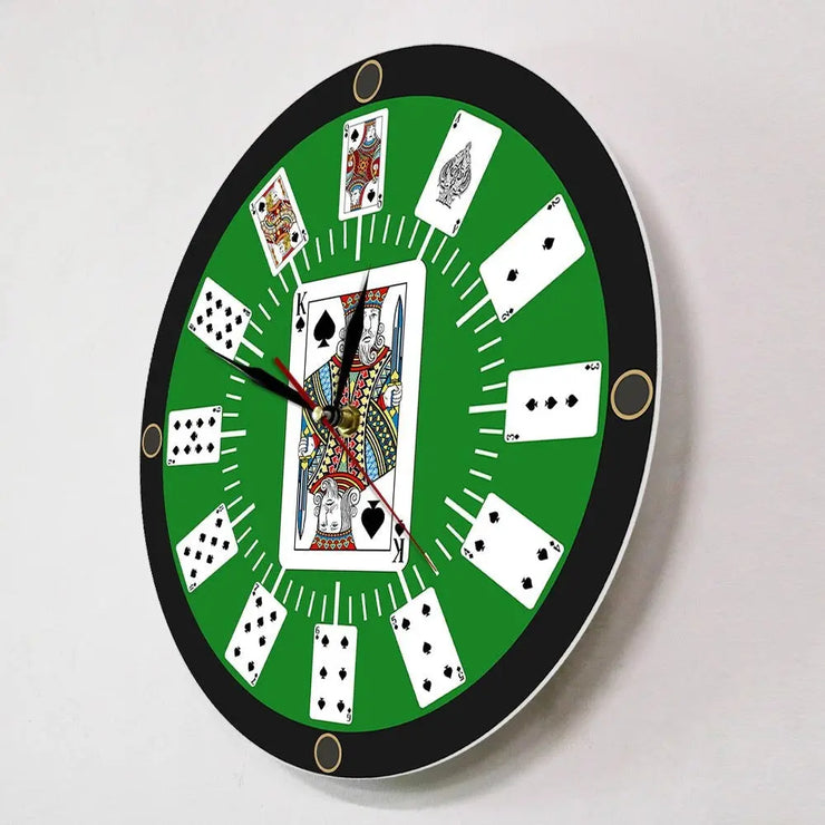 Relojes Reloj de pared de póker original ecomboutique138 OrnateVogue