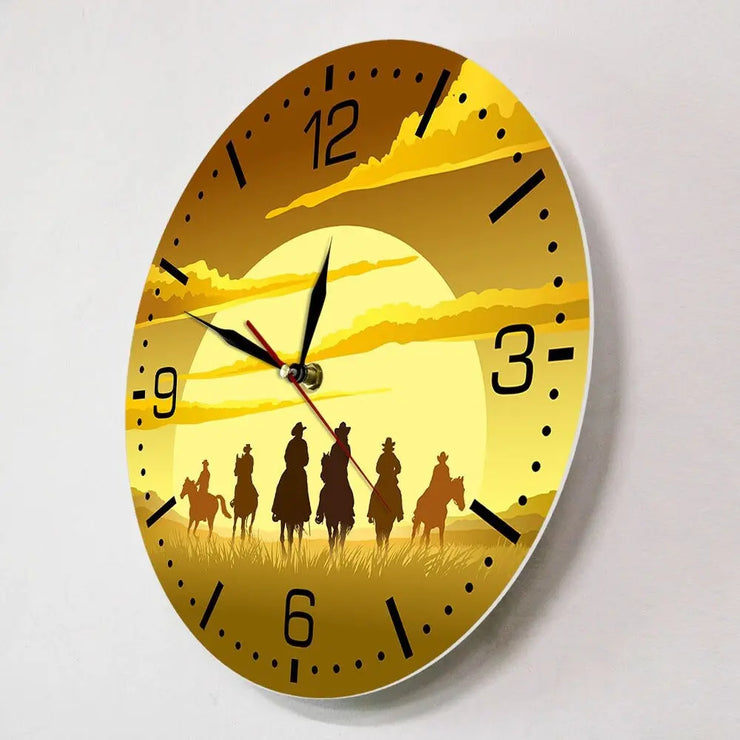 Relojes Reloj de pared de vaquero original ecomboutique138 OrnateVogue