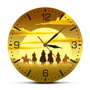 Relojes Reloj de pared de vaquero original ecomboutique138 OrnateVogue Sinducar