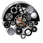 Relojes Reloj de pared de vinilo steampunk ecomboutique138 OrnateVogue Títulopredeterminado