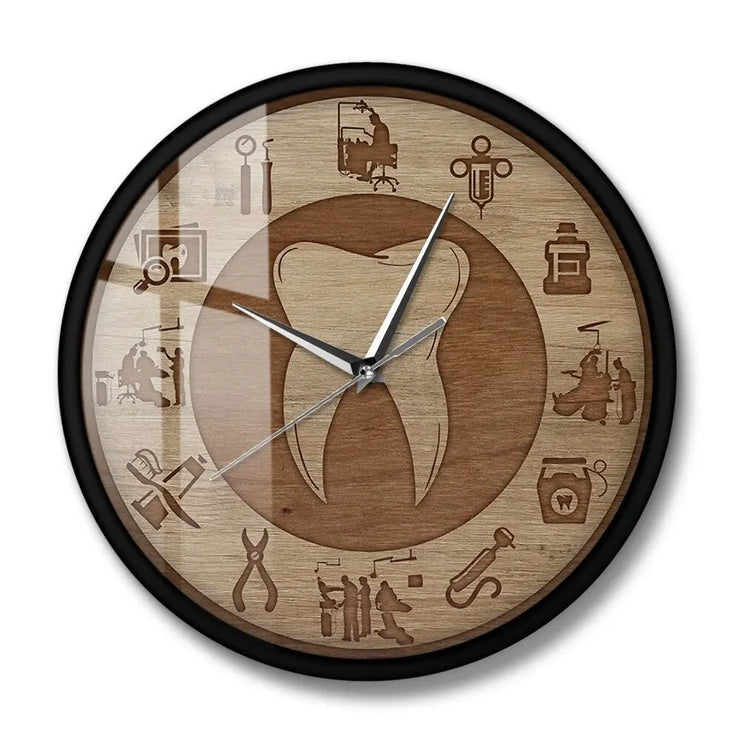 Relojes Reloj de pared dentista original ecomboutique138 OrnateVogue Marcar