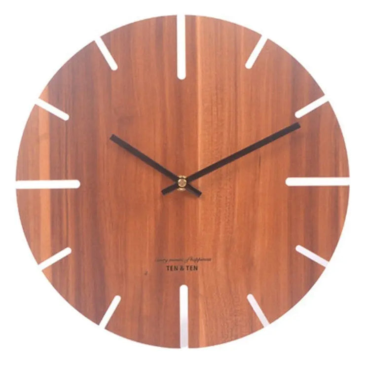 Relojes Reloj de pared escandinava marrón sin figuras ecomboutique138 OrnateVogue Títulopredeterminado