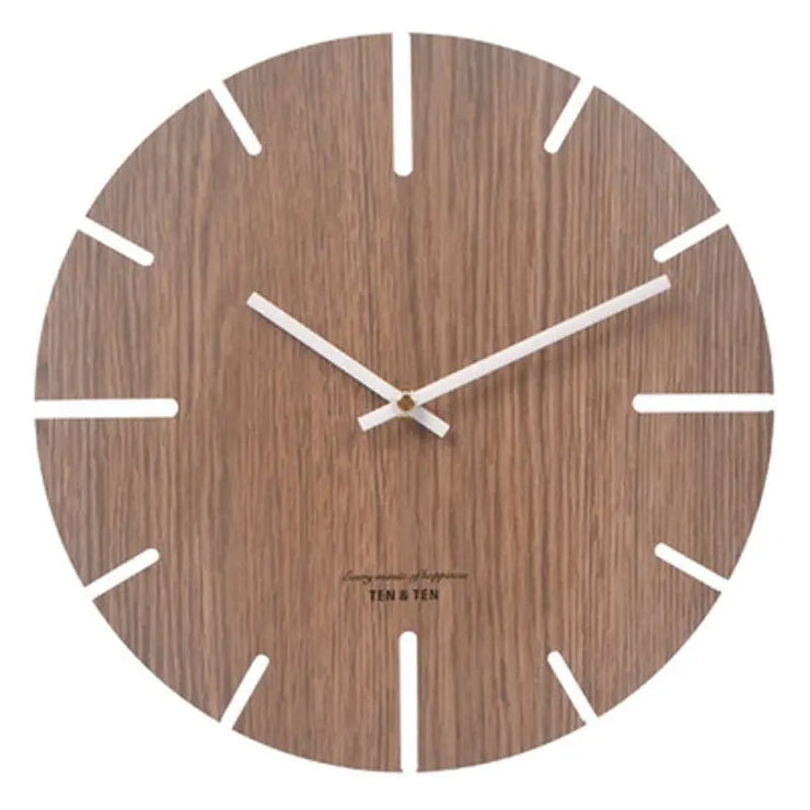 Relojes Reloj de pared escandinavo de Taupe sin figuras ecomboutique138 OrnateVogue Títulopredeterminado