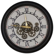 Relojes Reloj de pared industrial con engranajes ecomboutique138 OrnateVogue Títulopredeterminado