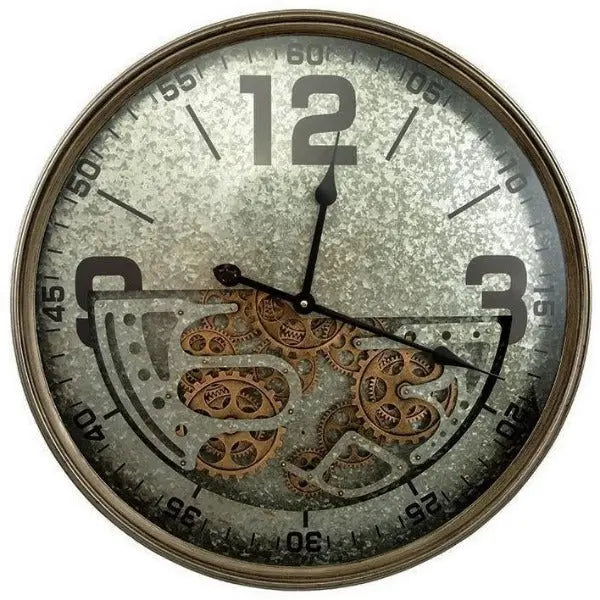 Relojes Reloj de pared industrial gigante ecomboutique138 OrnateVogue Títulopredeterminado