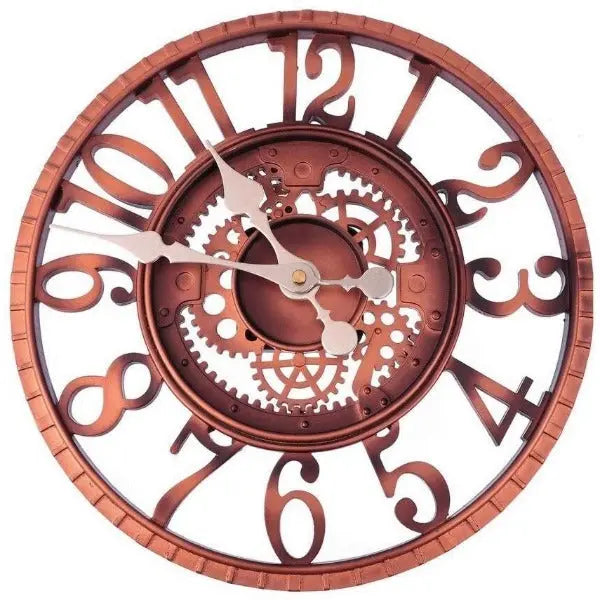 Relojes Reloj de pared industrial steampunk ecomboutique138 OrnateVogue Títulopredeterminado