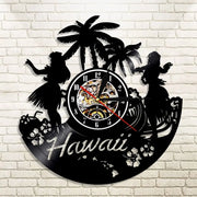 Relojes Reloj de vinilo LED LED de Hawaii ecomboutique138 OrnateVogue