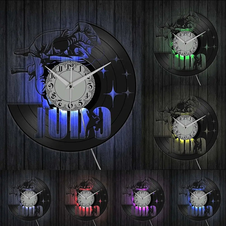 Relojes Reloj de vinilo LED LED ecomboutique138 OrnateVogue Títulopredeterminado