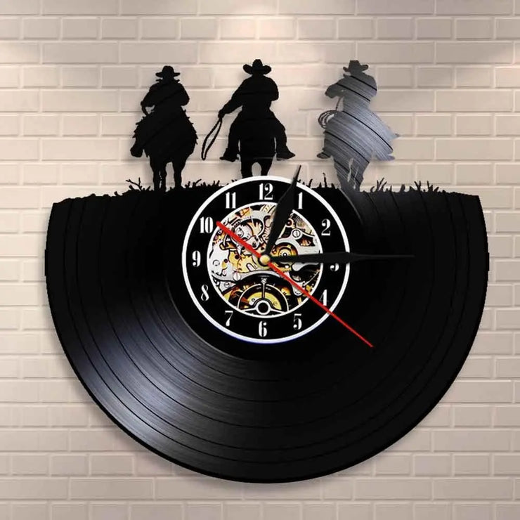 Relojes Reloj de vinilo LED Western ecomboutique138 OrnateVogue