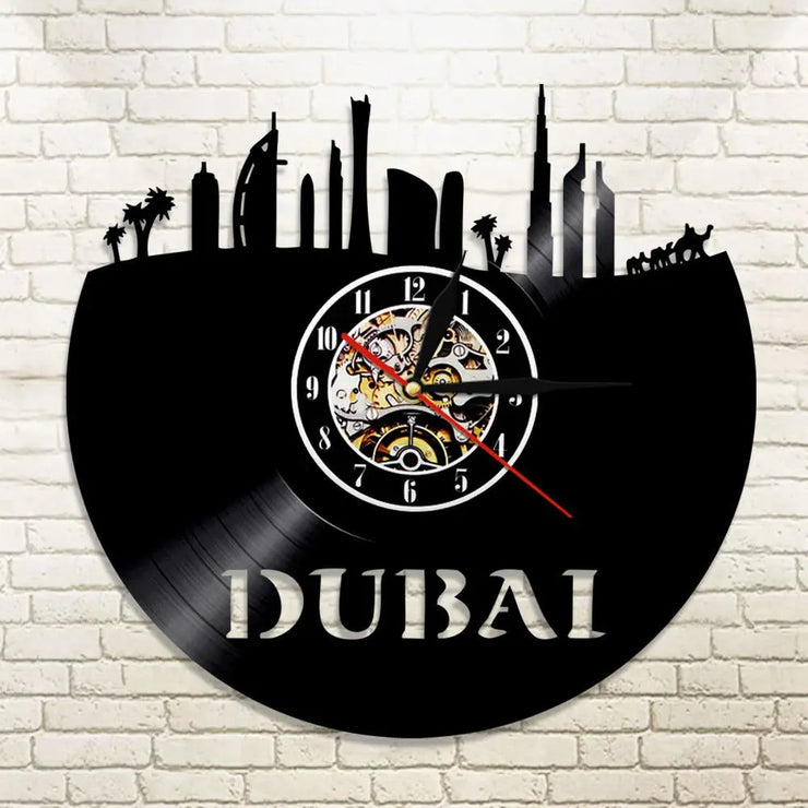 Relojes Reloj de vinilo LED de Dubai ecomboutique138 OrnateVogue