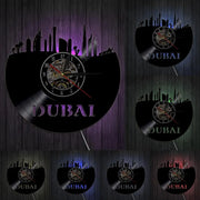 Relojes Reloj de vinilo LED de Dubai ecomboutique138 OrnateVogue Títulopredeterminado