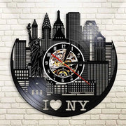 Relojes Reloj de vinilo LED de Nueva York ecomboutique138 OrnateVogue