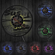 Relojes Reloj de vinilo LED de sushi ecomboutique138 OrnateVogue Títulopredeterminado