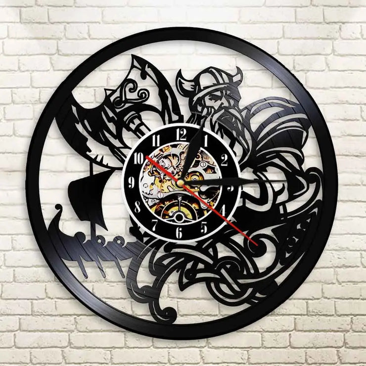 Relojes Reloj de vinilo LED vikingo ecomboutique138 OrnateVogue Títulopredeterminado