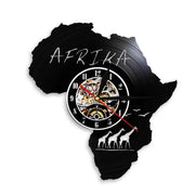 Relojes Reloj de vinilo de África ecomboutique138 OrnateVogue Títulopredeterminado