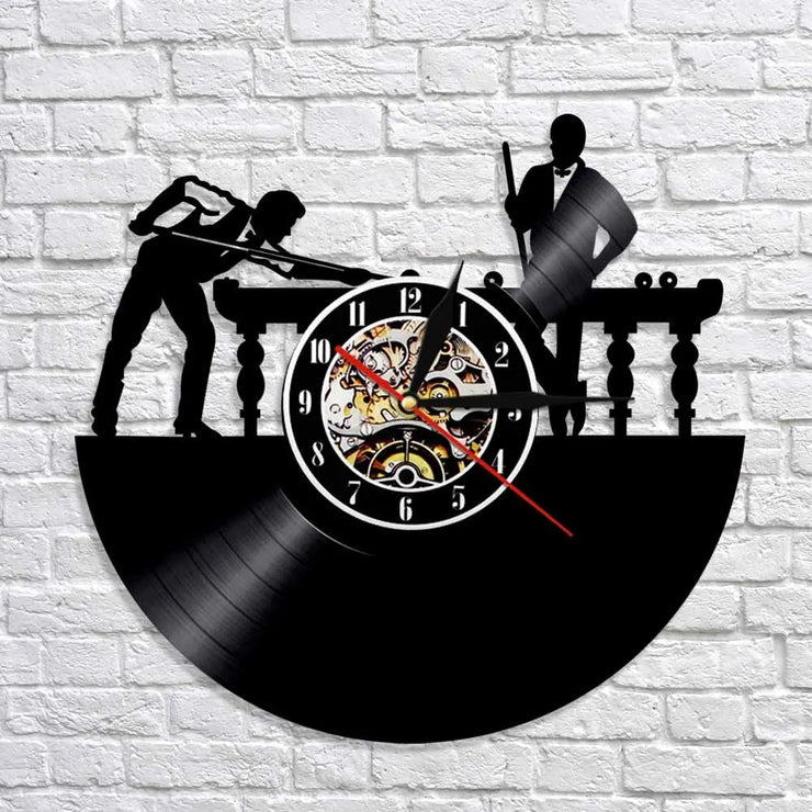 Relojes Reloj de vinilo de billar ecomboutique138 OrnateVogue