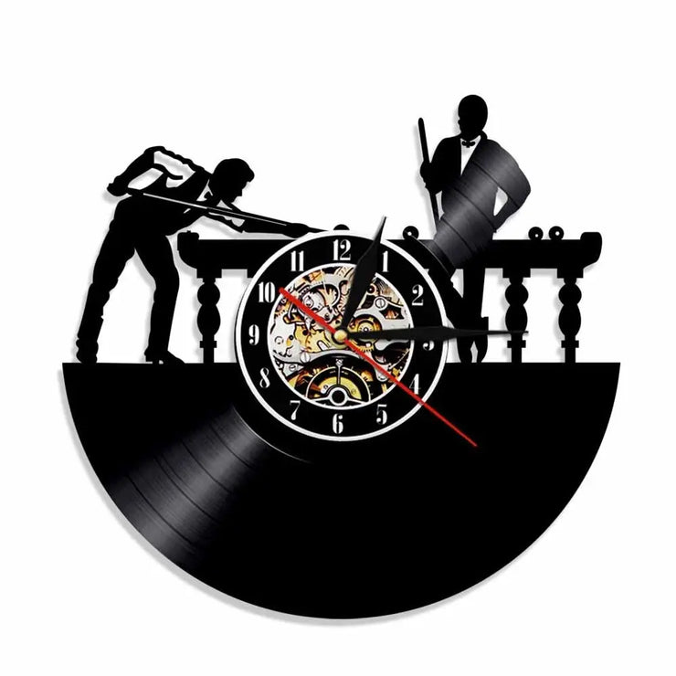 Relojes Reloj de vinilo de billar ecomboutique138 OrnateVogue Títulopredeterminado