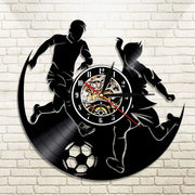 Relojes Reloj de vinilo de fútbol LED ecomboutique138 OrnateVogue