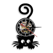 Relojes Reloj de vinilo de gato ecomboutique138 OrnateVogue Títulopredeterminado