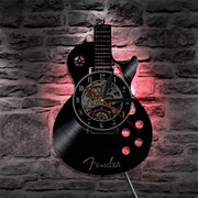Relojes Reloj de vinilo de guitarra LED ecomboutique138 OrnateVogue Títulopredeterminado