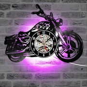 Relojes Reloj de vinilo de motocicleta LED ecomboutique138 OrnateVogue Títulopredeterminado