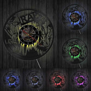 Relojes Reloj de vinilo de rap LED ecomboutique138 OrnateVogue Títulopredeterminado